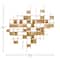 CosmoLiving by Cosmopolitan 32" Gold Iron Contemporary Wall Décor